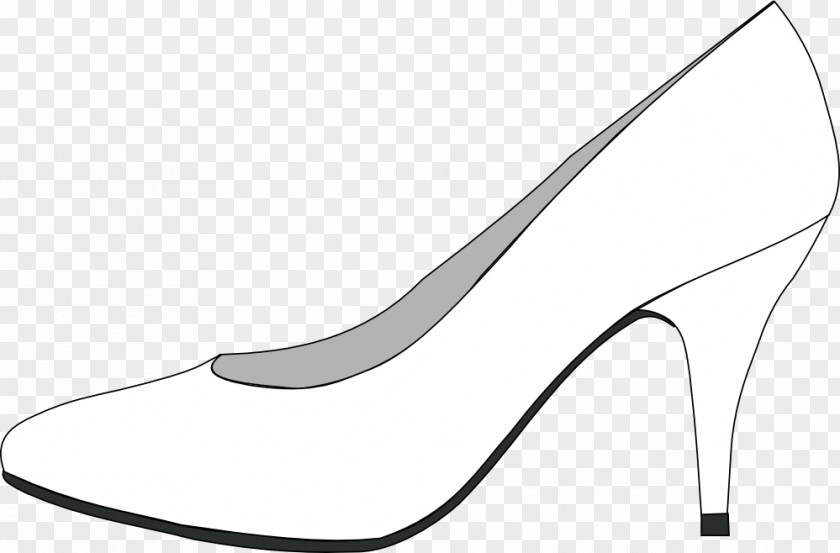 Sandal High-heeled Shoe Coloring Book Line Art PNG