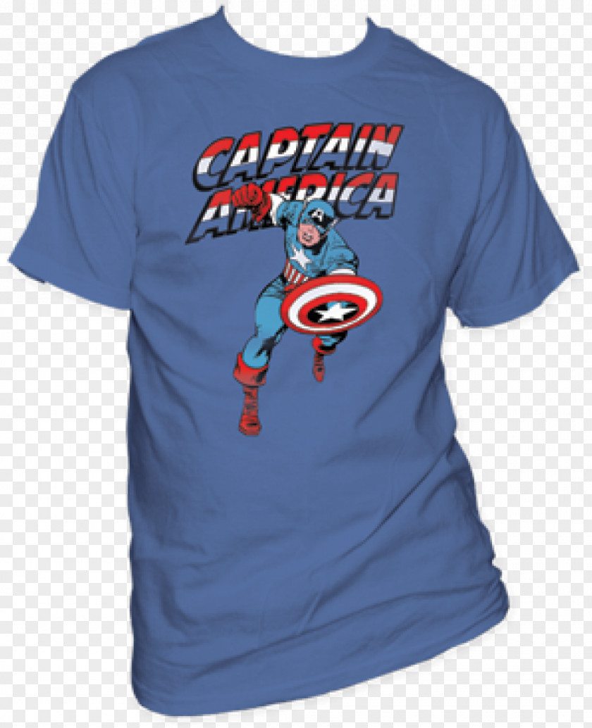 Shirt Cartoon Captain America: Red, White & Blue Red Skull Super Soldier United States PNG