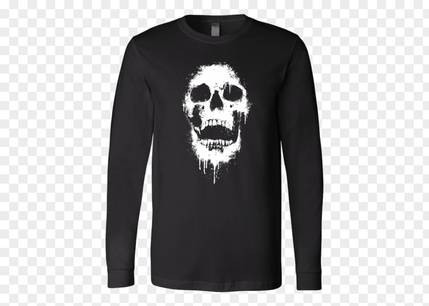 Skull T-shirt Long-sleeved Vegas Golden Knights Hoodie PNG