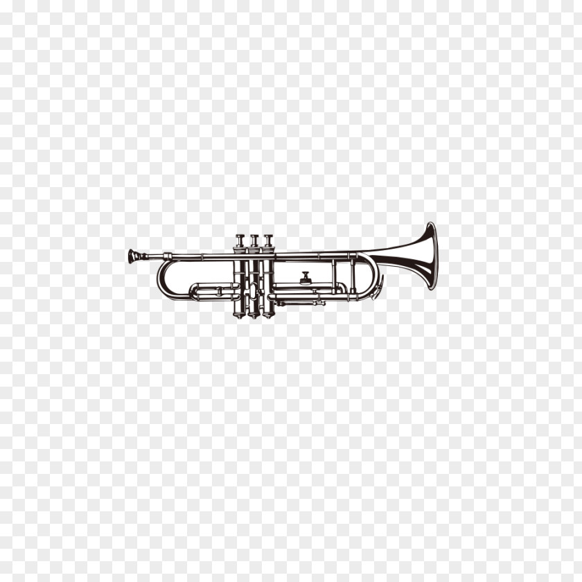 Trombone Silhouette Musical Instrument Brass Royalty-free PNG