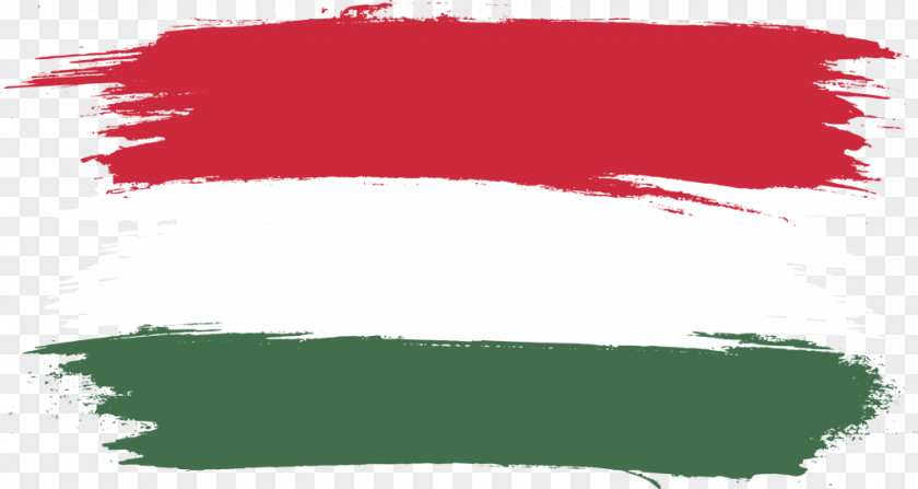 Watercolor Stroke Flag Of Hungary Italy PNG