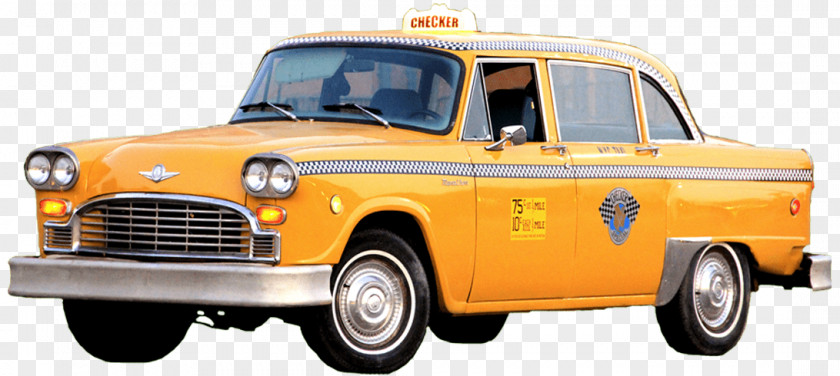 Yellow Taxi Cab Checker Motors Corporation PNG