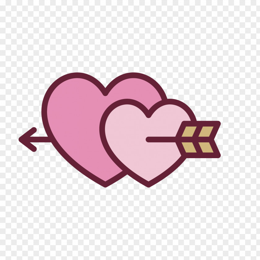 Arrow Wear Heart-shaped Vector Euclidean Icon PNG