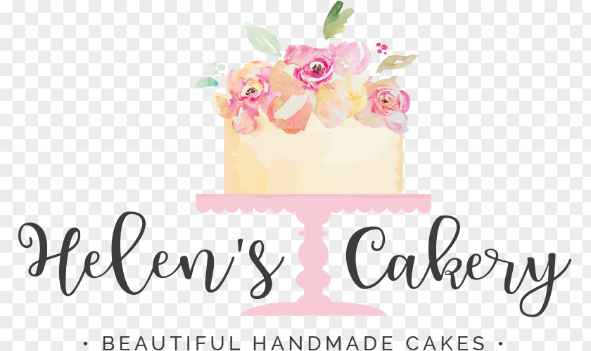 Cake Cakery Logo Floral Design Font PNG