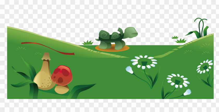 Cute Vector Turf Illustration PNG
