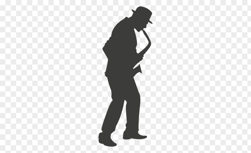 Jazz Silhouette Saxophone Musician PNG