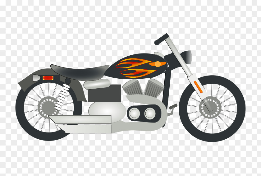 Motorcycle Harley-Davidson Sportster Scooter Clip Art PNG