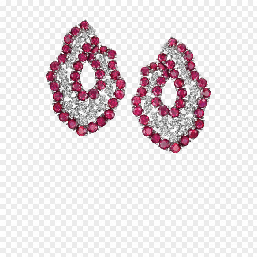 Ruby Earring Brilliant Charms & Pendants Jewellery PNG