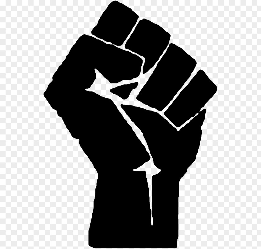 Symbol Raised Fist Black Power Movement Panther Party PNG