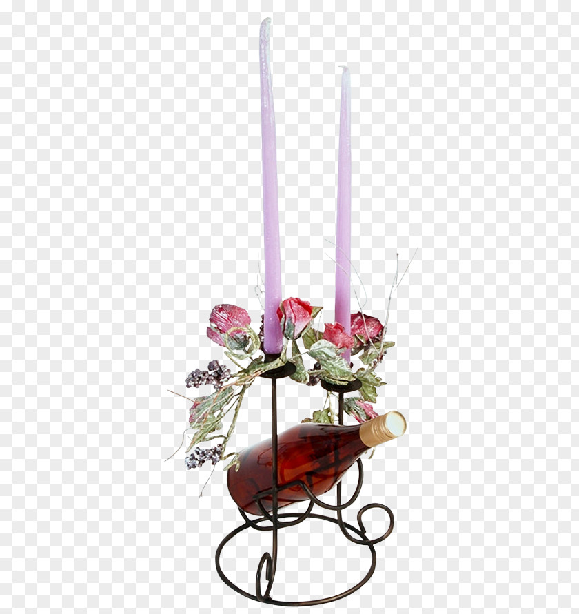 Candle Floral Design Centrepiece Cut Flowers Chandelier PNG