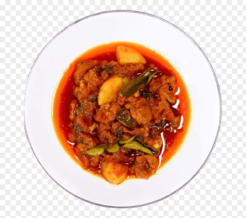 Meat Red Curry Asam Pedas Bakkwa Gravy PNG