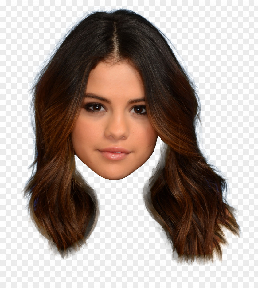 Selena Gomez Hairstyle Hair Coloring Forehead Model PNG