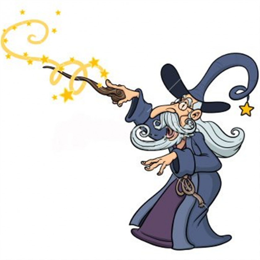 Wizard Merlin Shaman Cartoon Spell PNG