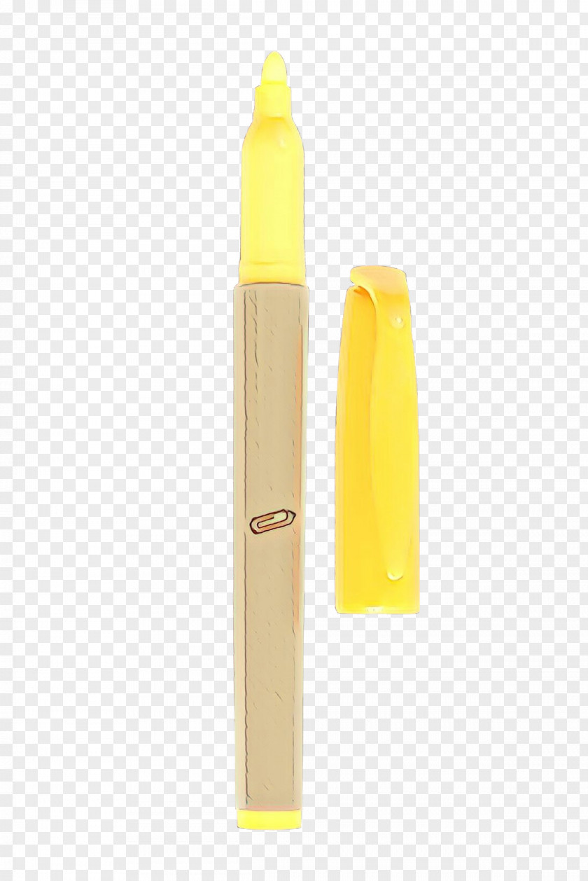 Yellow Material Property Cosmetics Writing Implement Candle PNG