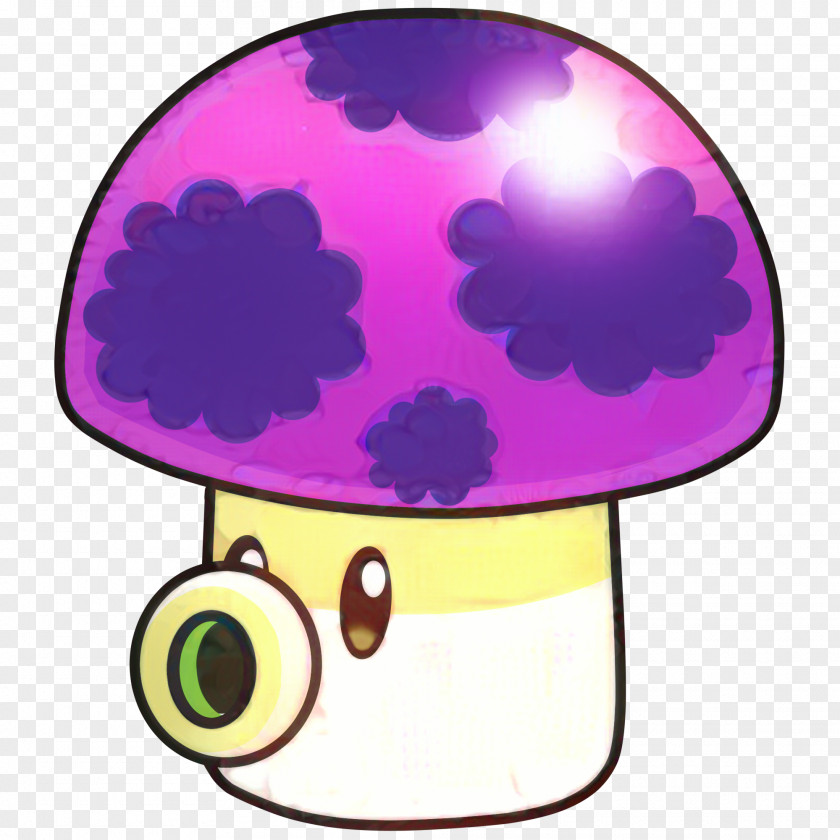 Cartoon Violet Mushroom PNG
