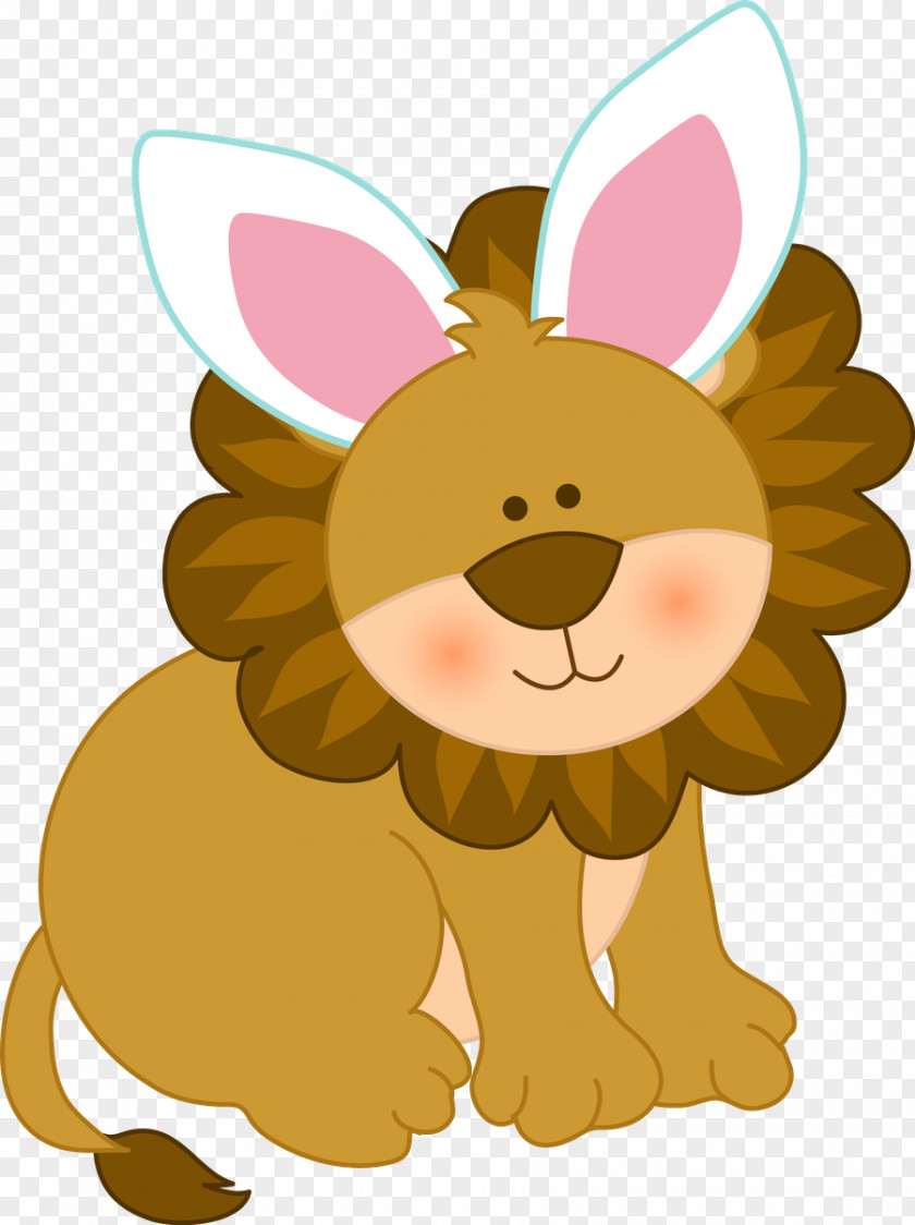Easter Clip Art Lion Bunny BabyEaster Label Lent PNG