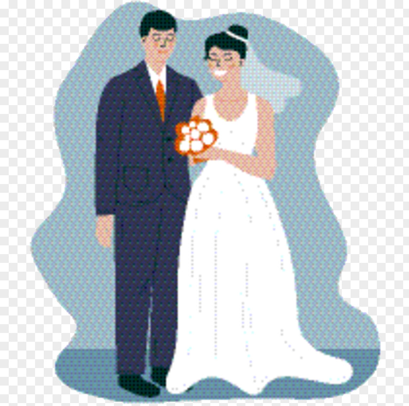 Marriage Bridal Clothing Bride And Groom Cartoon PNG