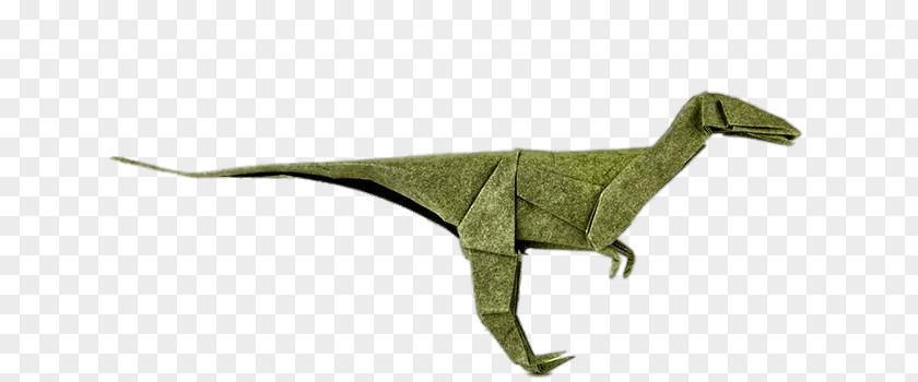Paper Craft Velociraptor Origami PNG