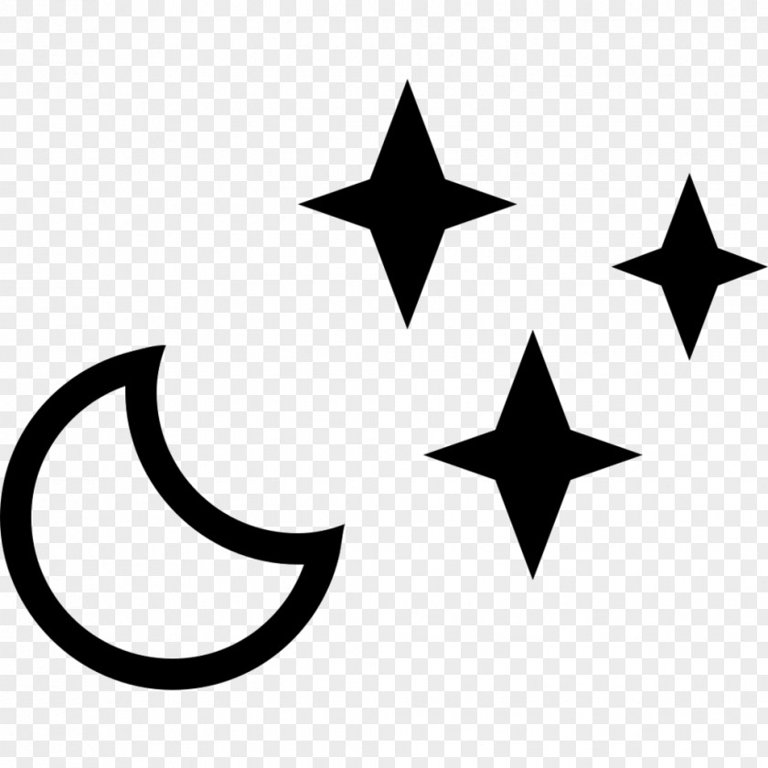 Symbol Lunar Phase Star And Crescent Moon PNG