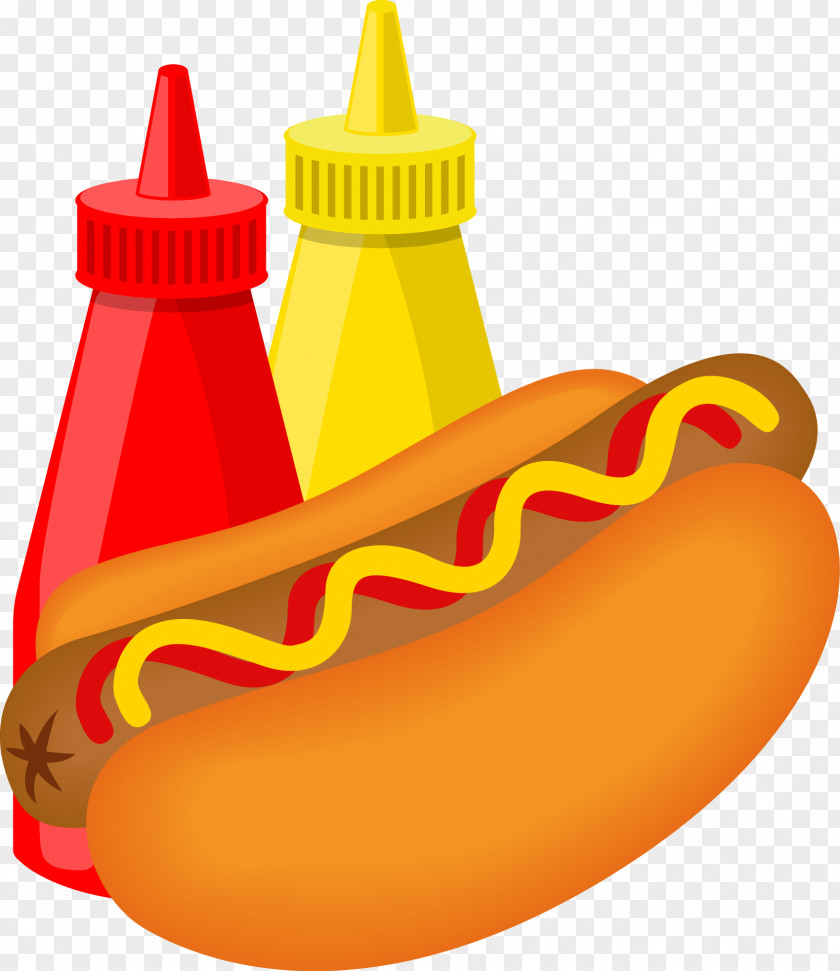 Vector Delicious Hot Dog Hamburger Fast Food PNG