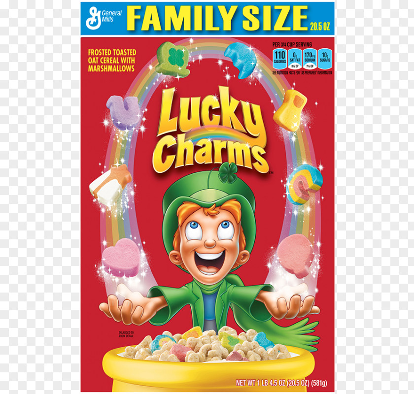Breakfast Cereal General Mills Lucky Charm Rice Krispies Treats Charms Marshmallow PNG