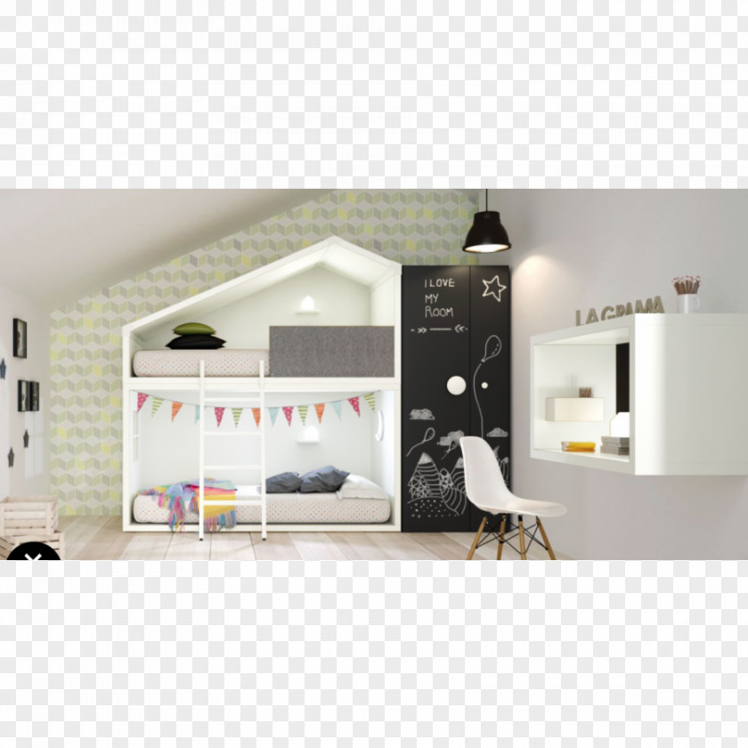 Cottage Table Bunk Bed Bedroom PNG