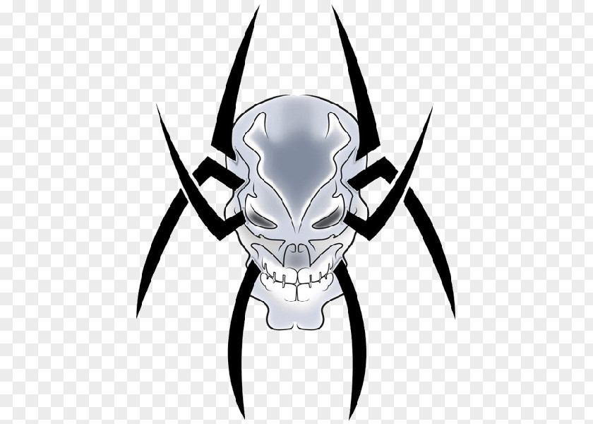 Hd Transparent Background Tribal Skull Tattoos Spider Web Tattoo PNG
