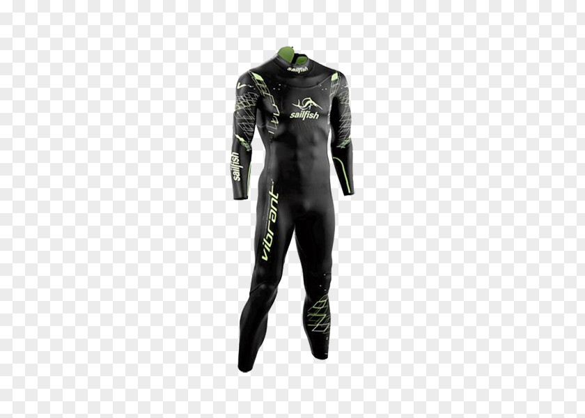 Vibrant Wetsuit Triathlon Swimming Diving Suit Neoprene PNG