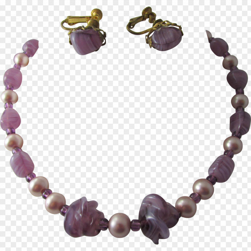 Purple Amethyst Bracelet Necklace Bead PNG