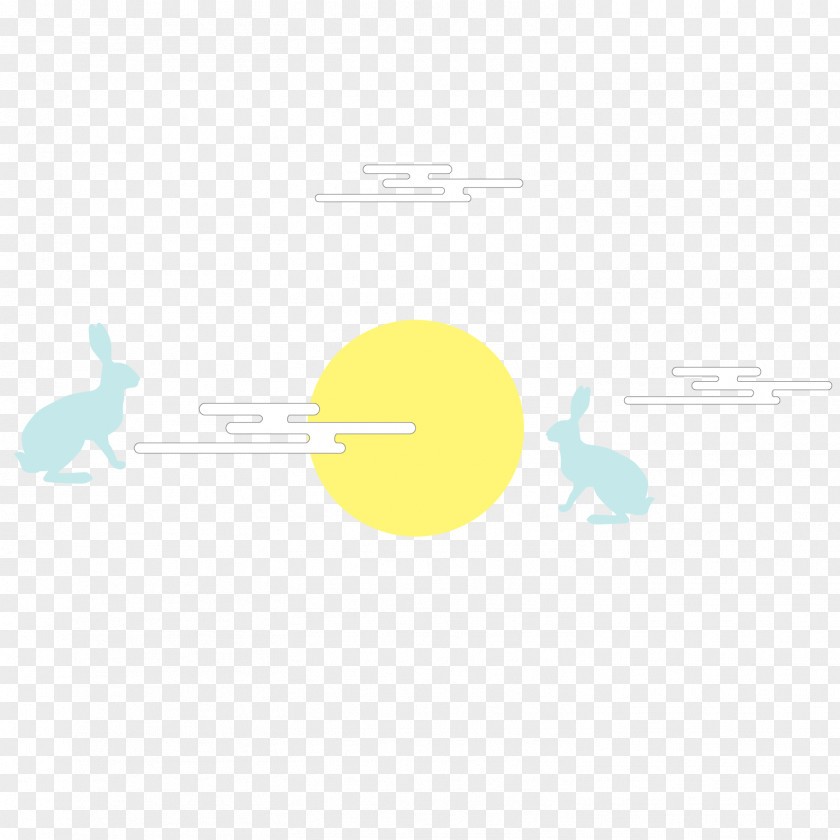 Vector, Mid Autumn Festival, Rabbit, Moon Mooncake Rabbit Mid-Autumn Festival PNG