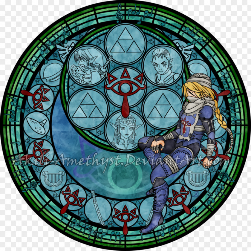 Stained Glass Pattern Kingdom Hearts: Chain Of Memories Princess Zelda The Legend Zelda: Wind Waker PNG