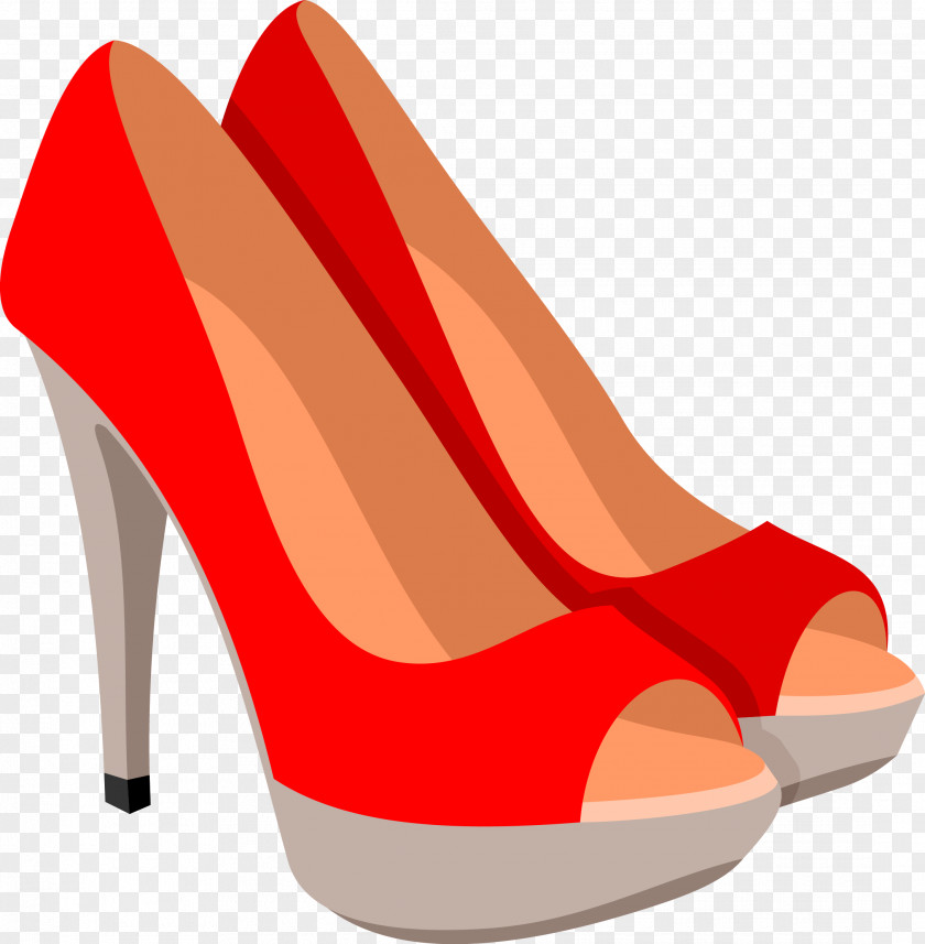 Vector Heels Shoe High-heeled Footwear Euclidean PNG
