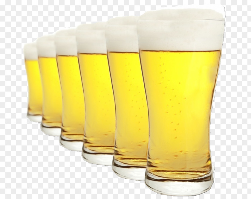 Beer Cocktail Pint Glass Yellow Lager Drinkware PNG