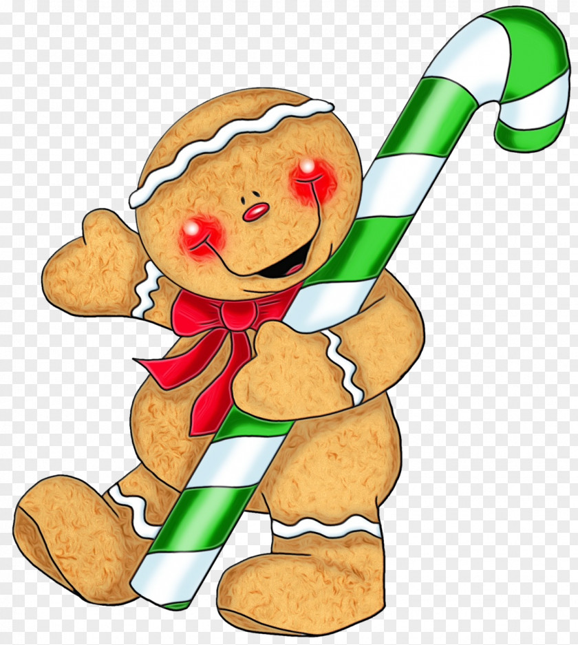 Christmas Cartoon Gingerbread Man PNG