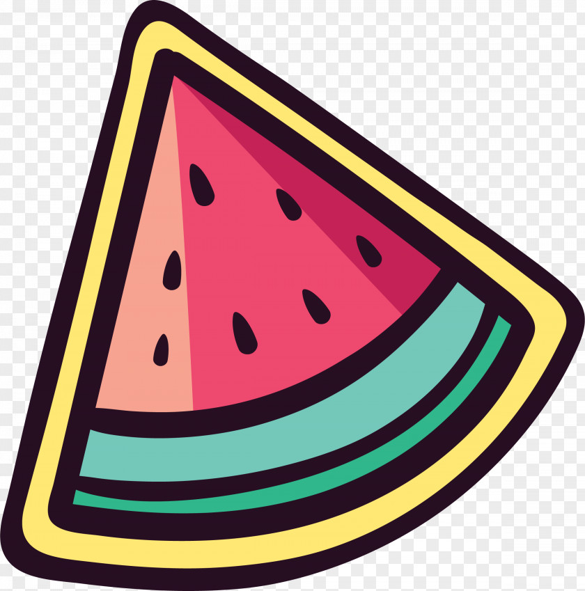 Cute Watermelon Sticker Clip Art PNG