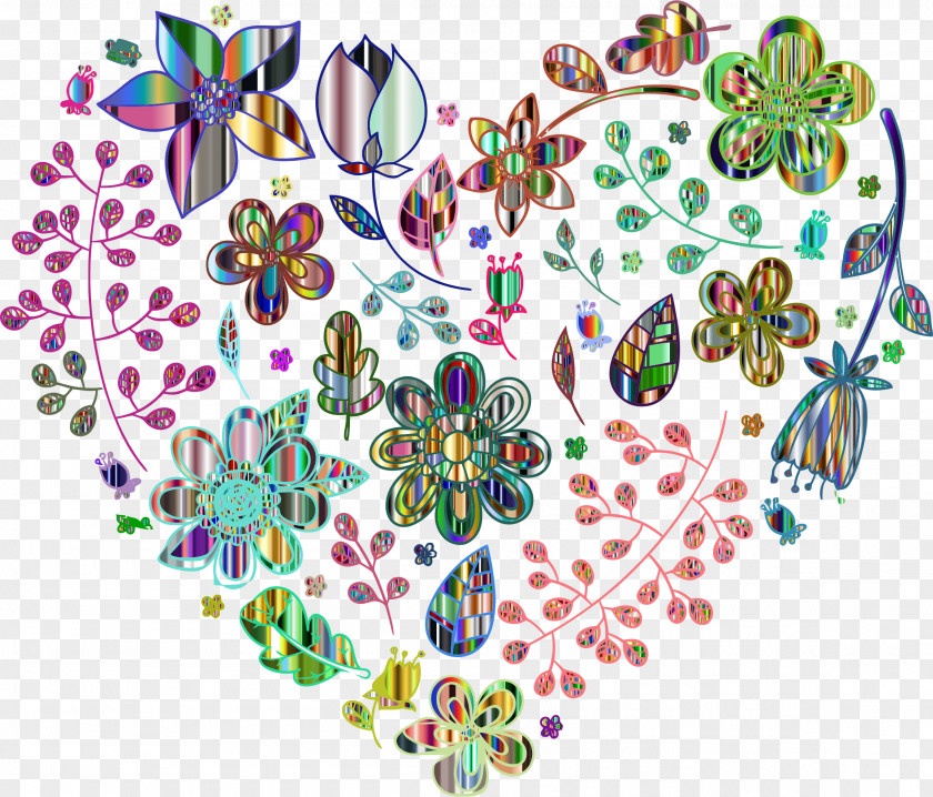 Flowers Pattern Desktop Wallpaper Color Heart Clip Art PNG