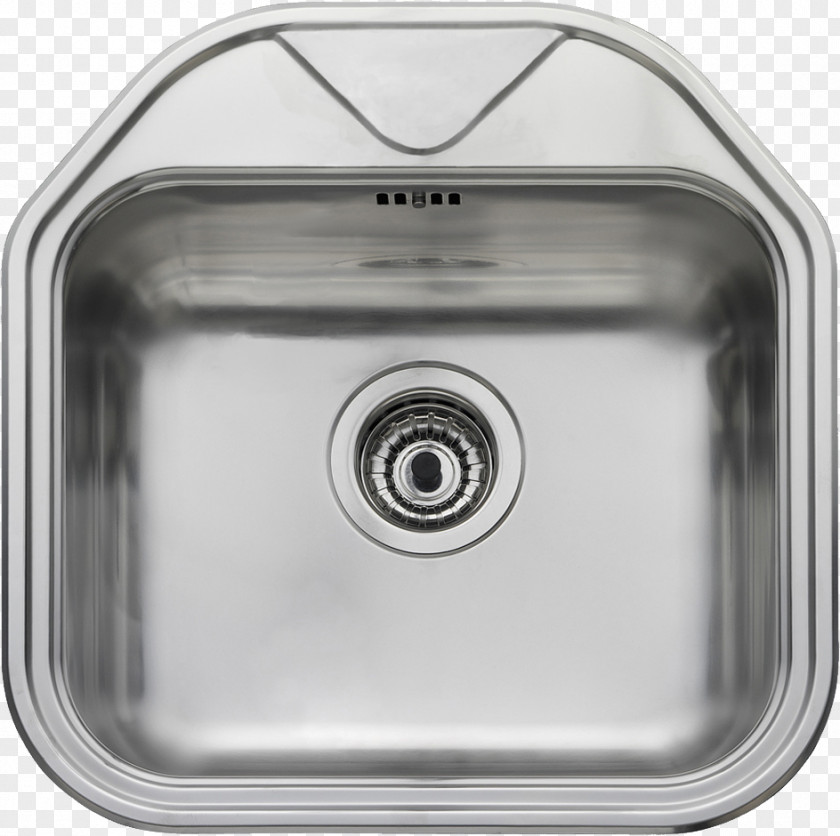 Sink Stainless Steel Kitchen Bowl Tap PNG