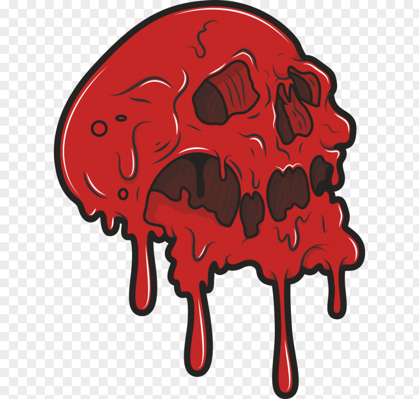 Skull Red Drawing Clip Art PNG