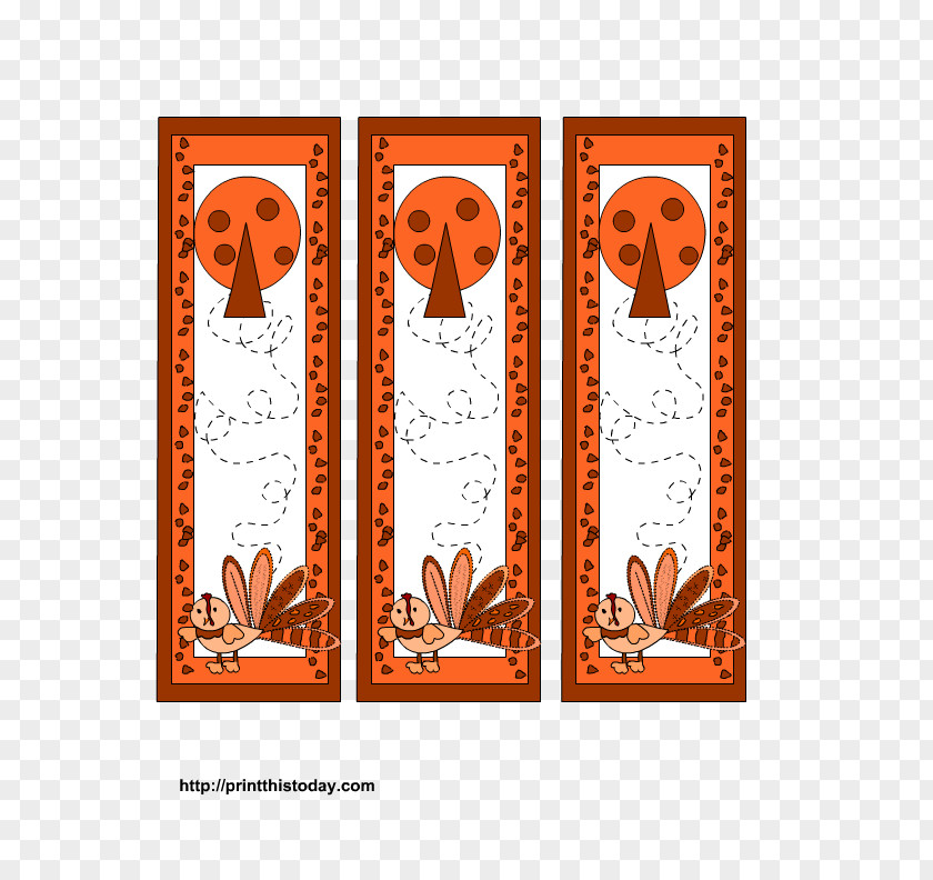 Free Images Thanksgiving Bookmark Turkey Meat Clip Art PNG