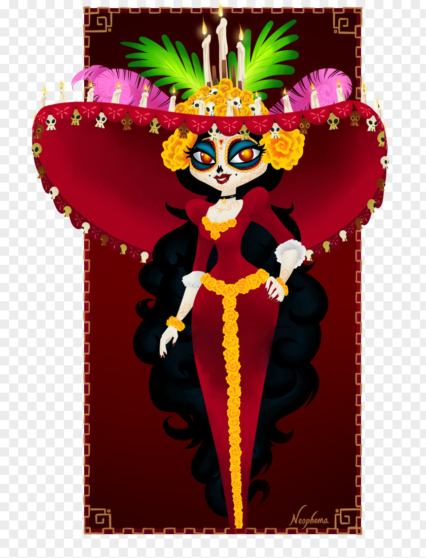 Halloween La Calavera Catrina Day Of The Dead All Souls Death PNG