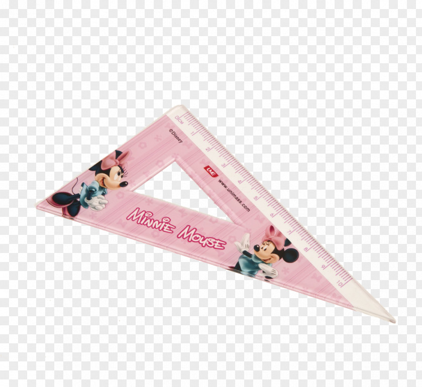 Mickey Ruler Set Square Triangle Straightedge PNG