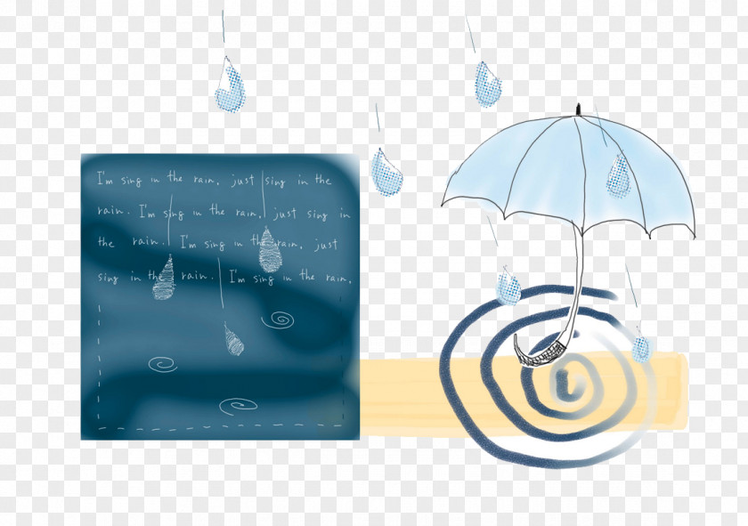 Rain Umbrella Comics Illustration PNG