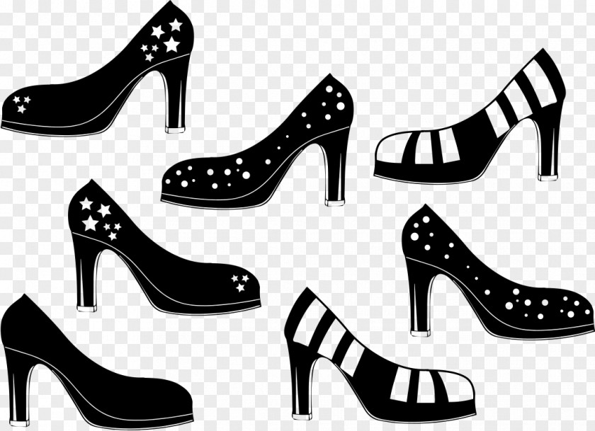 Design High-heeled Shoe Clip Art PNG