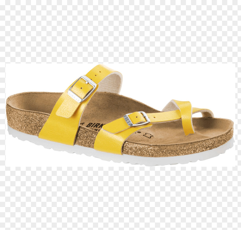 Sandal Birkenstock Shoe Leather Yellow PNG