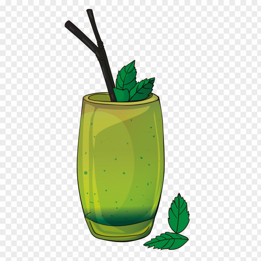 Vector Mint Water Juice Cocktail Garnish Mojito Julep PNG