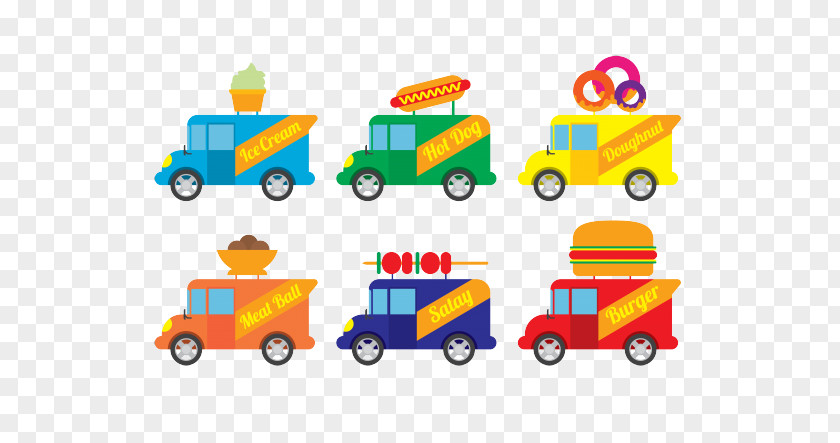 Ice Cream Food Truck Car PNG