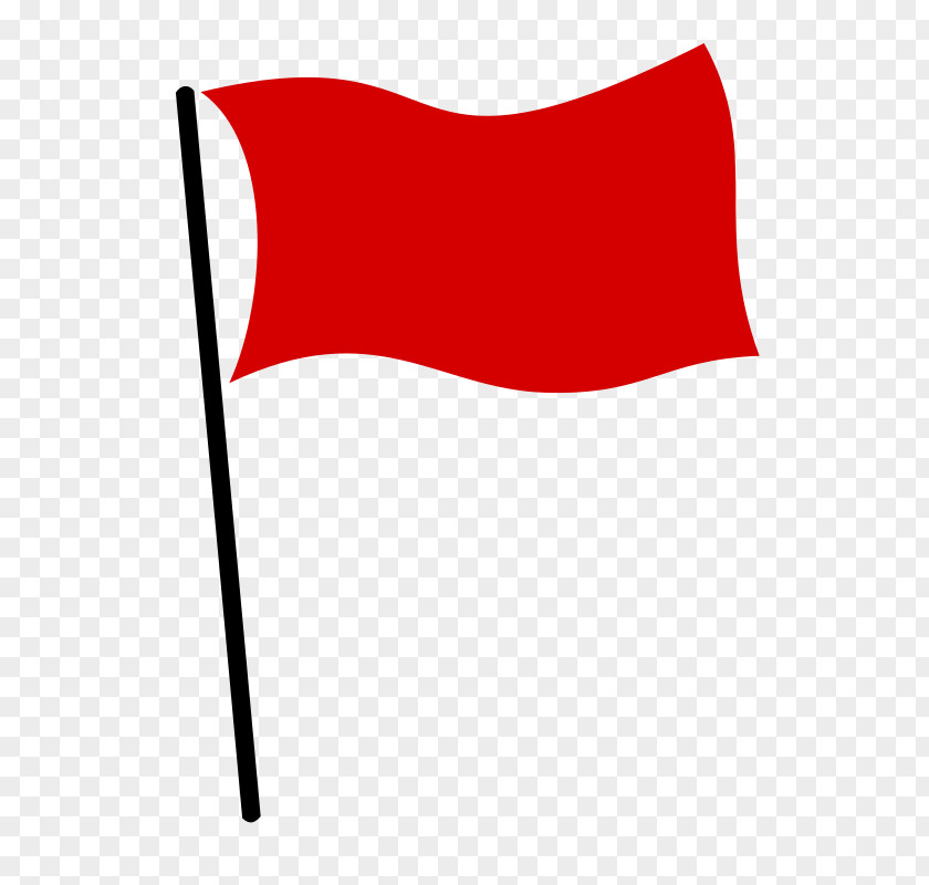 Red Flag White Clip Art PNG