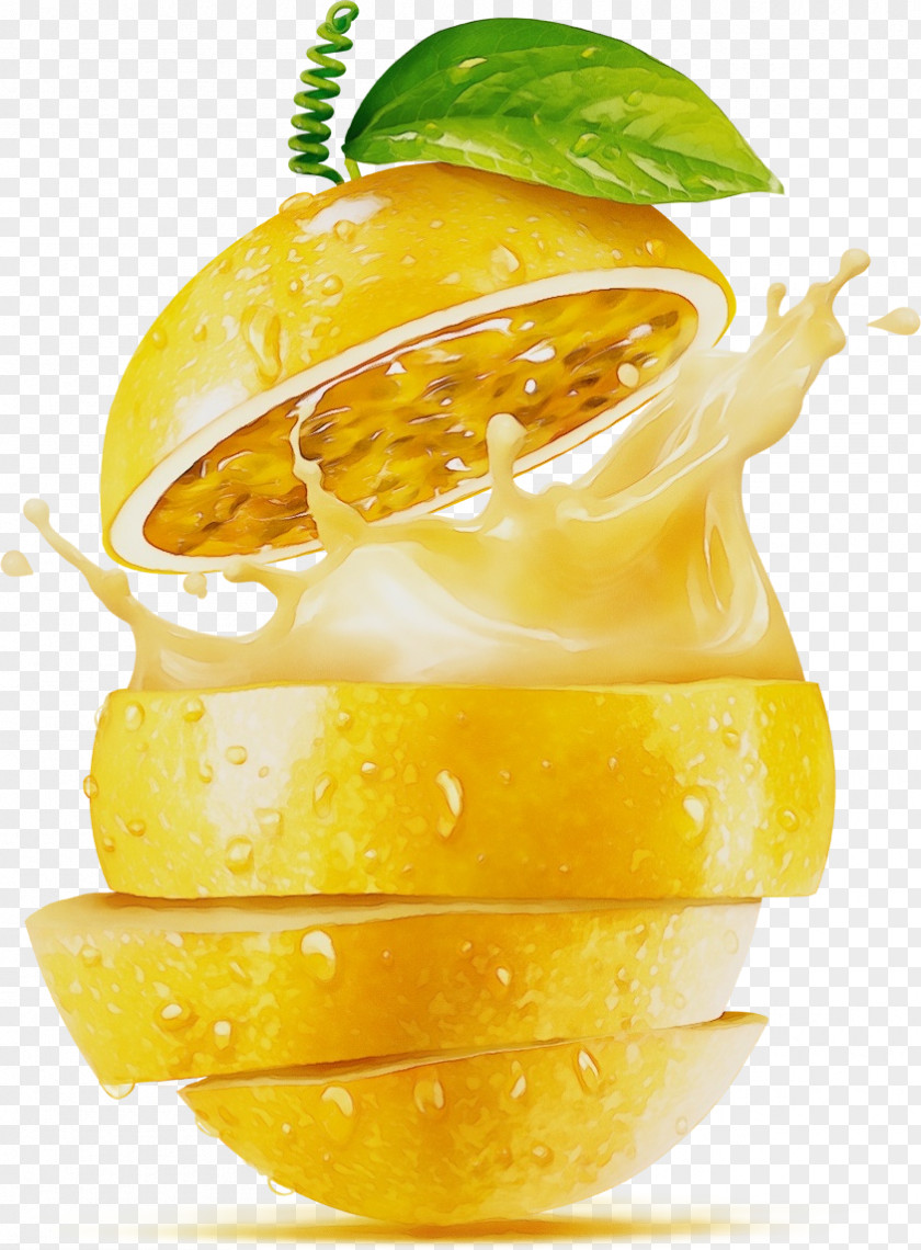 Lemon Juice Lemonade Watercolor Liquid PNG