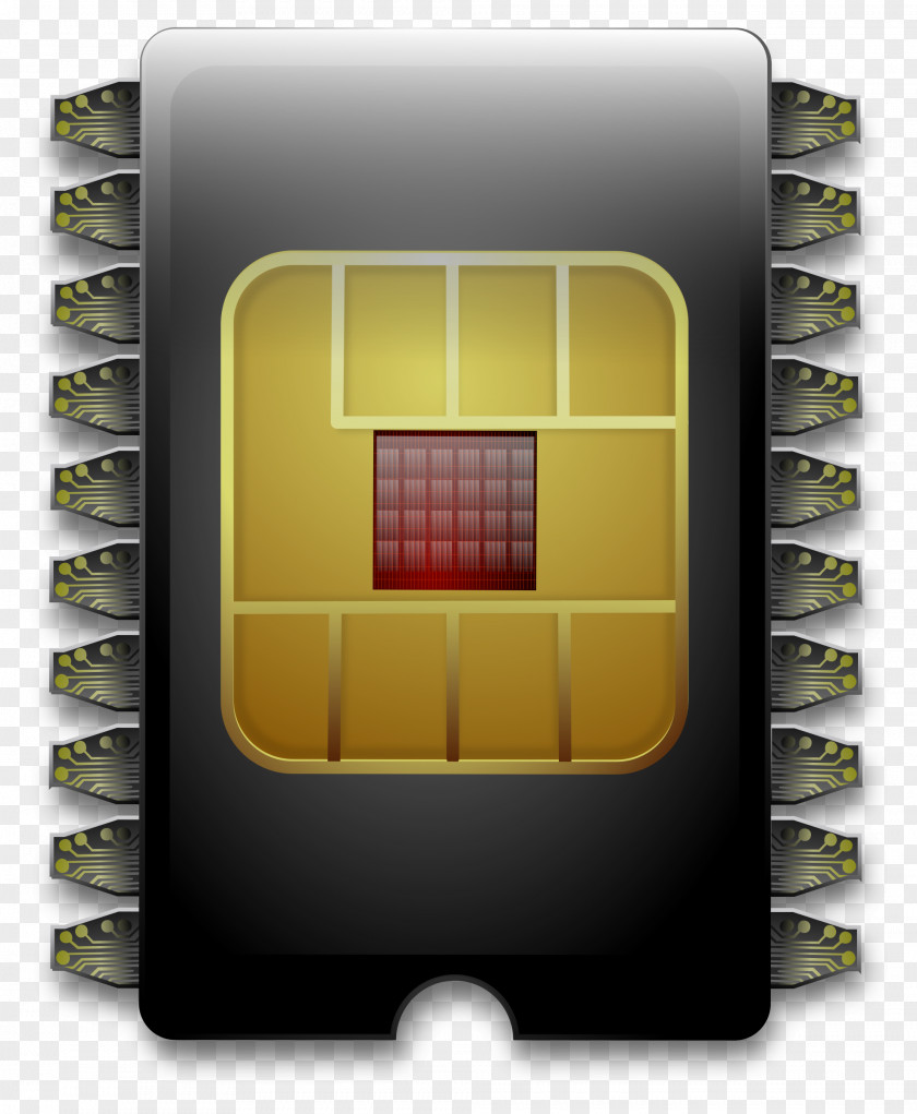 Micro Integrated Circuit Chip Electronics Circuits & Chips Printed Board Clip Art PNG