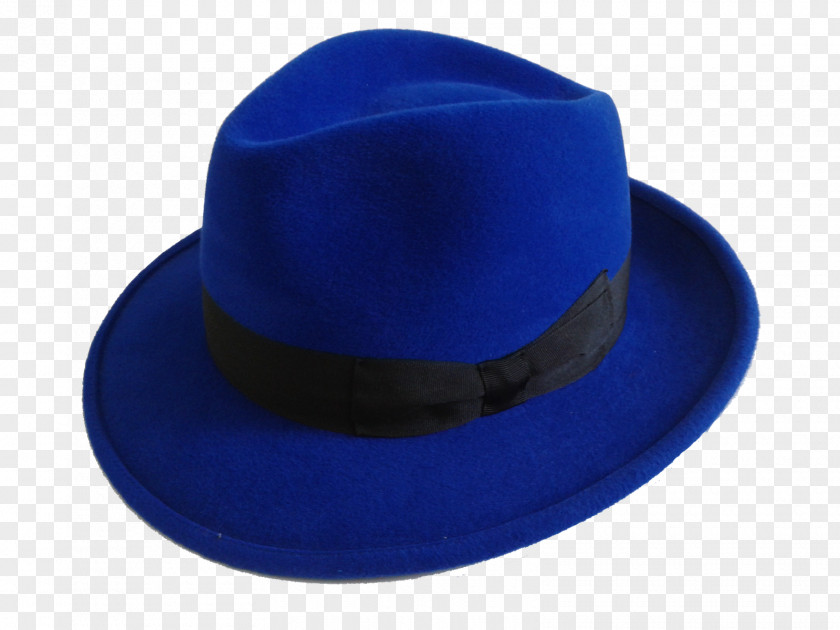 Personalidade Bowler Hat Royal Blue Cobalt PNG